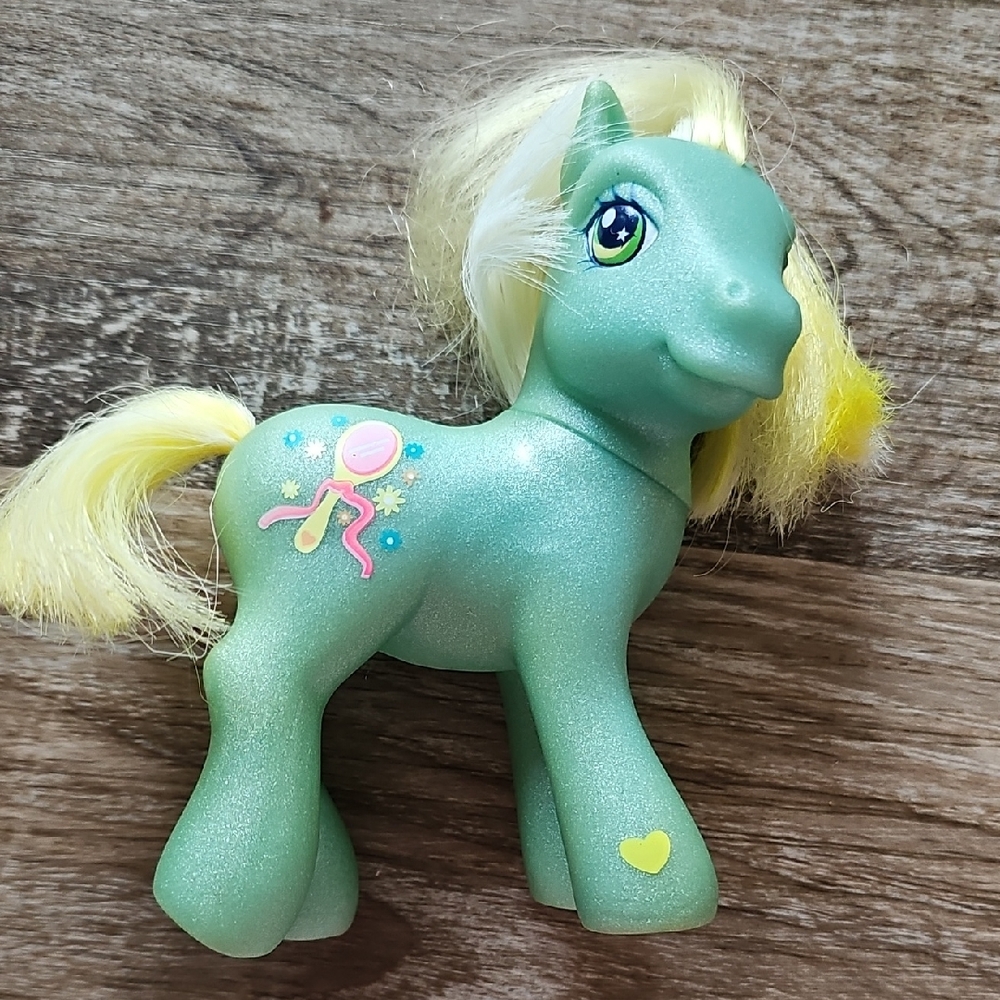 My Little Pony Glittery Green Pony with Yellow Hair